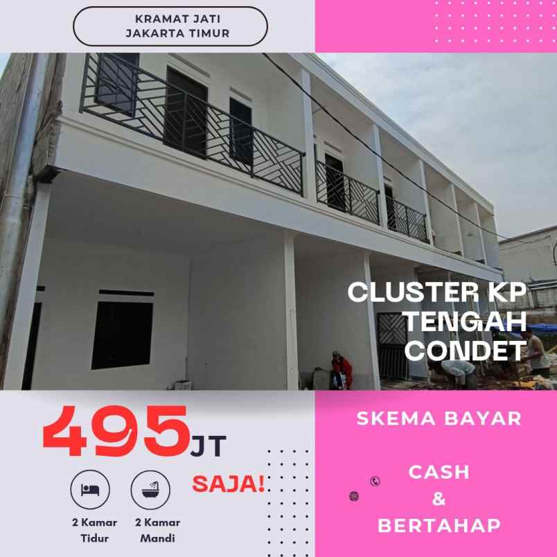 dijual rumah kp tengah kec kramat jati