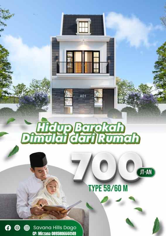 dijual rumah ligar arum