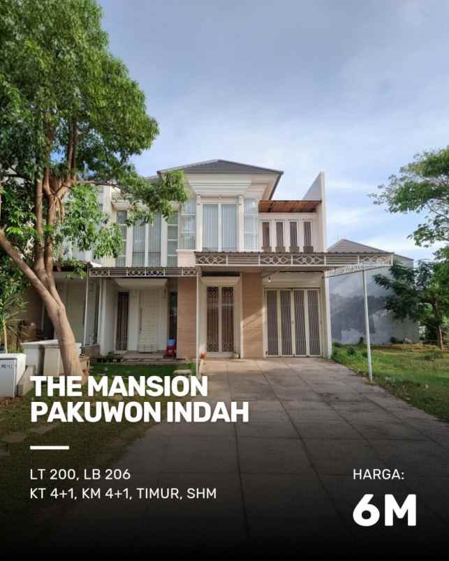 dijual rumah pakuwon indah