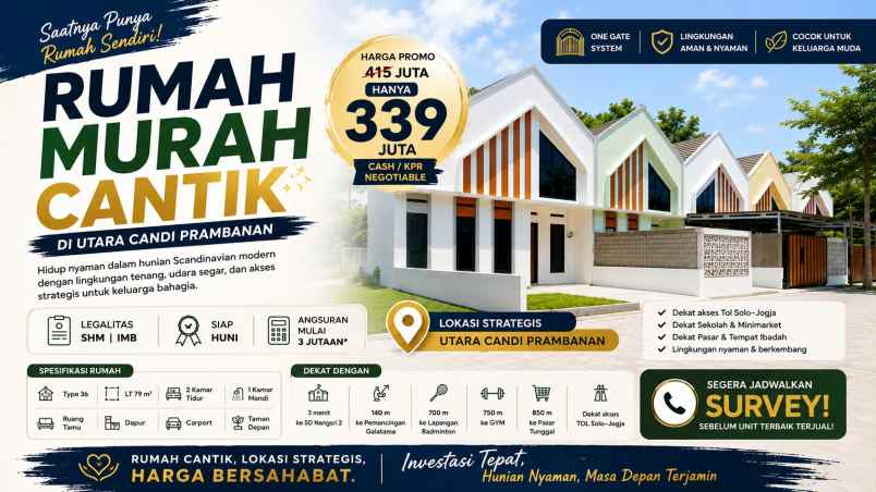 dijual rumah rumah scandinavian kkr 1