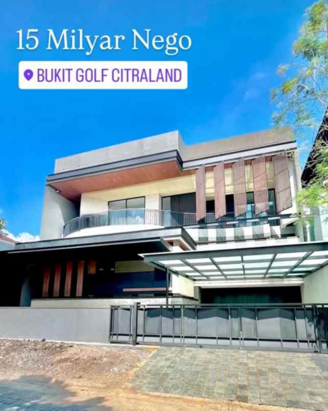 dijual rumah taman golf citraland surabaya