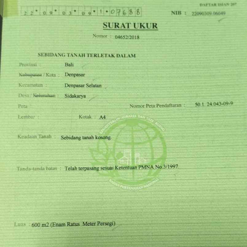 dijual tanah buluh indah