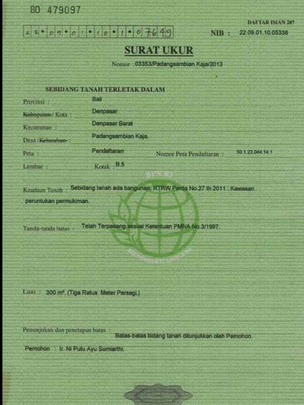 dijual tanah gatsu barat