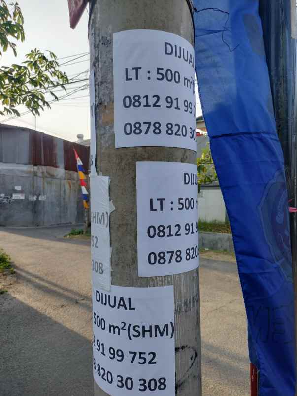 dijual tanah jalan dukuh ii jatiasih