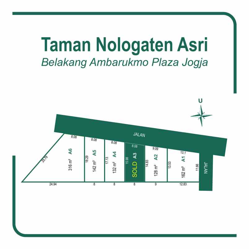 dijual tanah jl cendrawasih 369