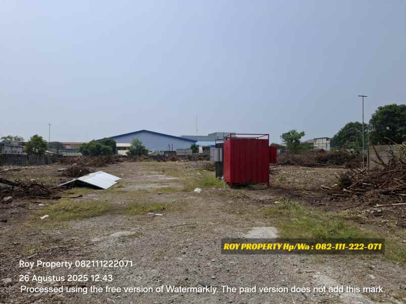 dijual tanah jl marunda makmur segaramakmur