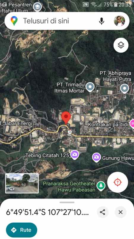 dijual tanah jln nasional iii pamucatan