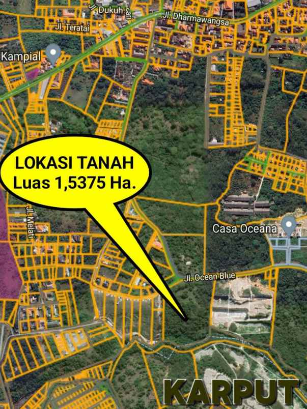 dijual tanah kampial
