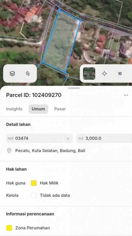 dijual tanah labuansait
