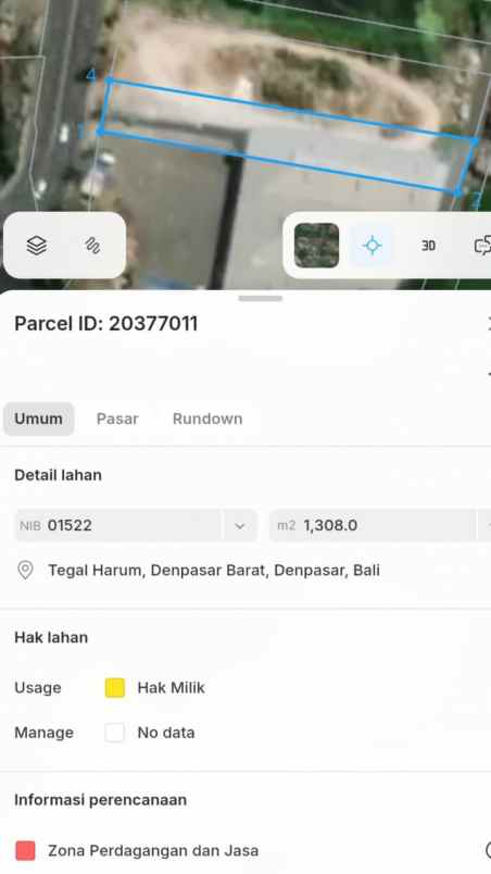 dijual tanah mahendradata