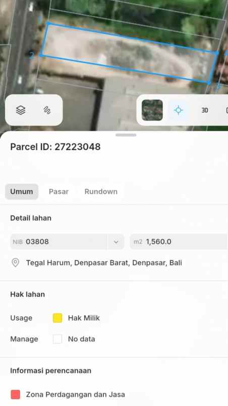 dijual tanah mahendradata