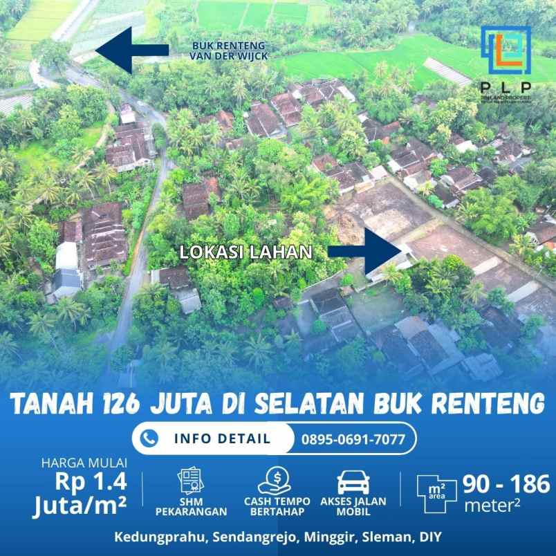 dijual tanah selatan buk renteng van