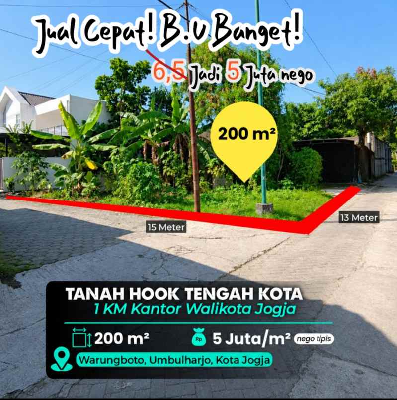 dijual tanah umbulharjo