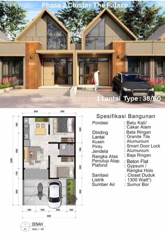 dijual unit baru the palace depok