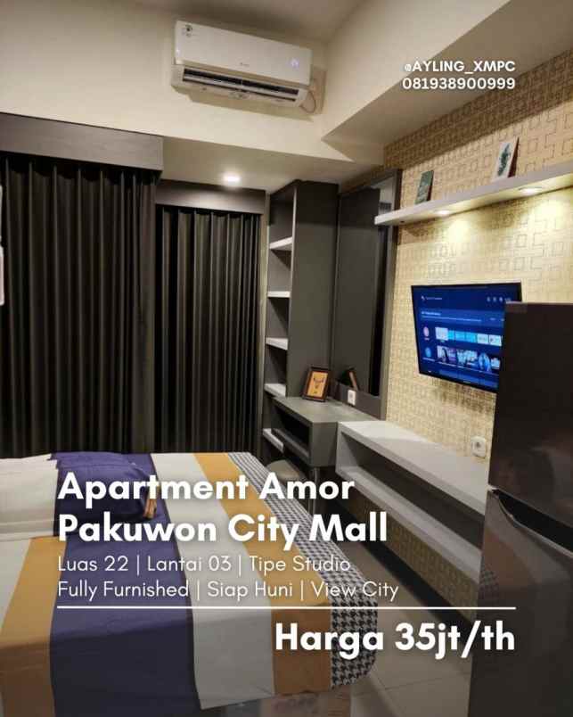 disewakan apartemen apartment amor pakuwon