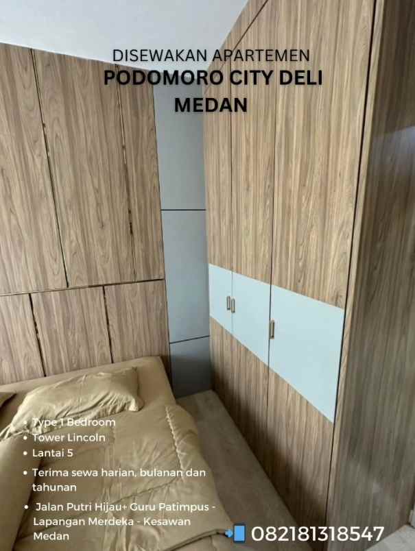 disewakan apartemen jalan putri hijau deli