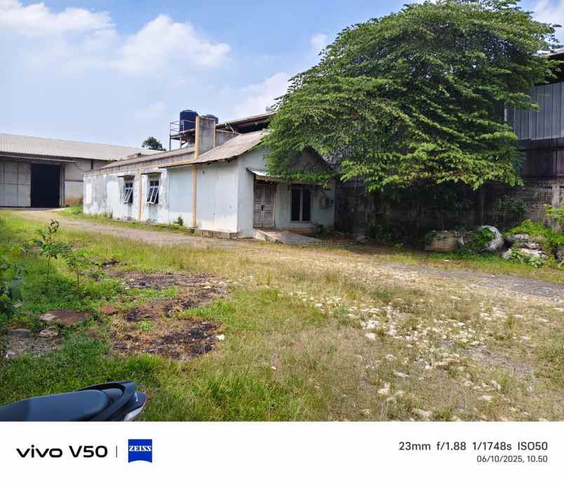 gudang luas 6918 m2 di mustika jaya kota bekasi