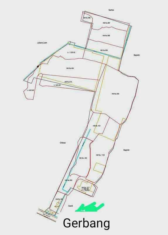 hitung tanah bekas pabrik dekat tol baros cimahi