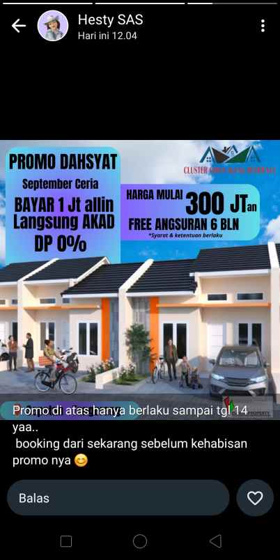 hunian cluster temurah di sepatan sangat strategis