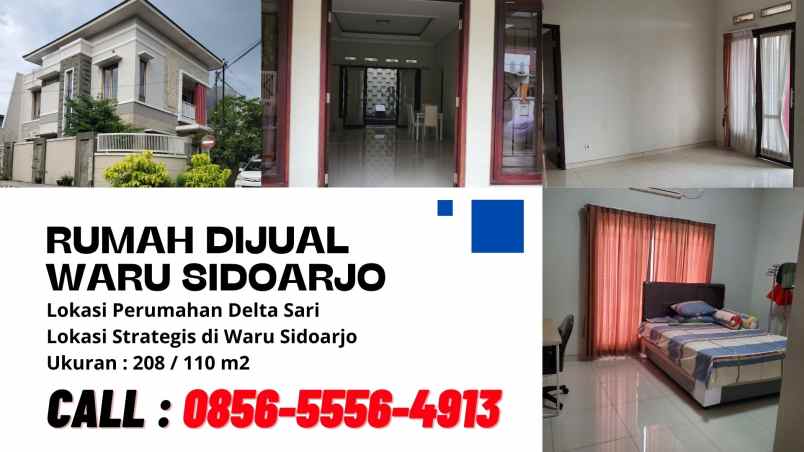 jual rumah 2 lantai delta sari sidoarjo