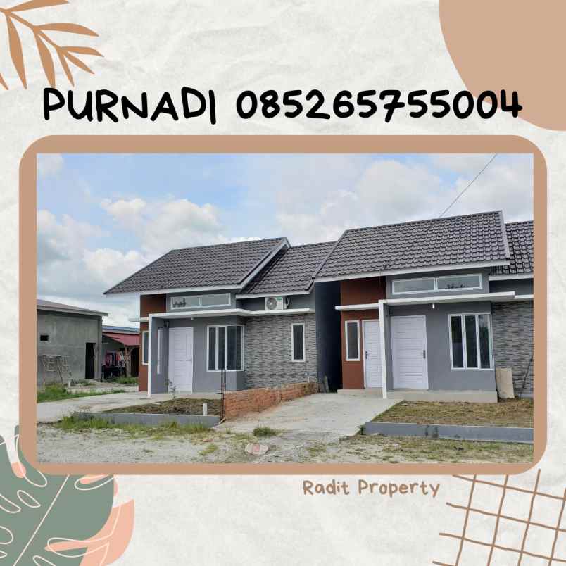 jual rumah di kualu panam 10 jt sampai akad