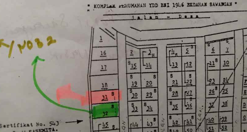 jual tanah komplek di bedahan sawangan