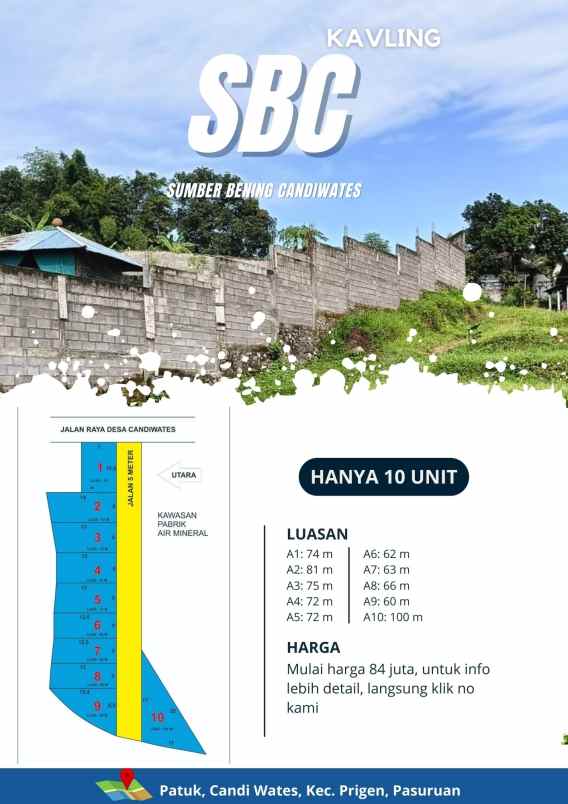 kavling di prigen akses mudah legalitas aman