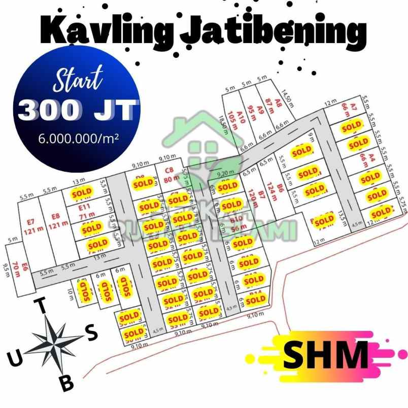 kavling murah meriah jatibening pondok gede shm