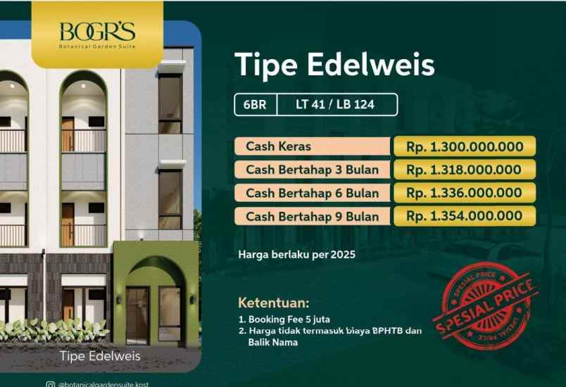 rukost premium full furnished dikawasan ipb bogor