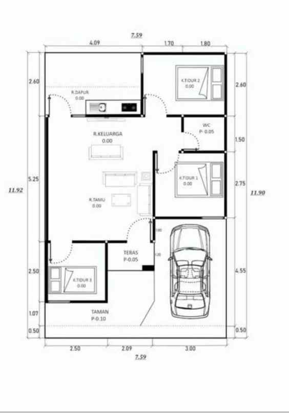 rumah cluster cantik di jl godean km 14 moyudan sleman