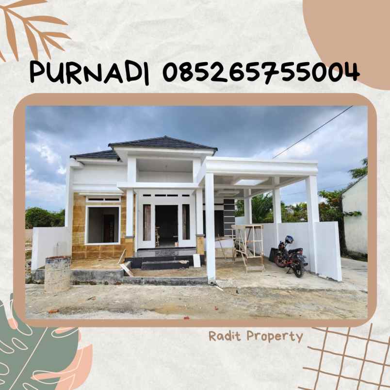rumah di delima 50 jt sampai akad tengah kota banget