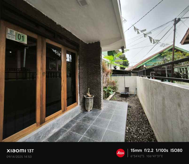 rumah di tengah kota bogor semi furnished