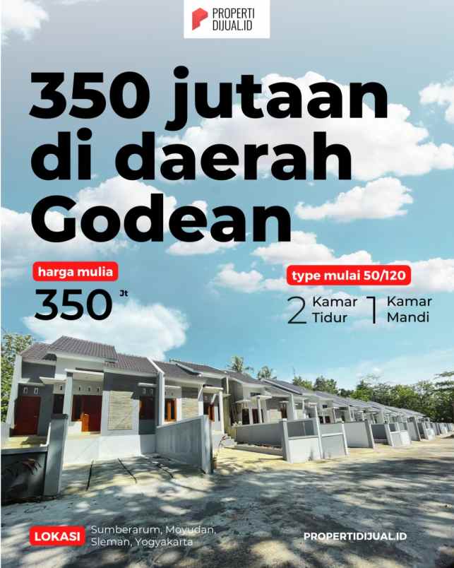 rumah dijual sumberarum moyudan sleman langsung huni