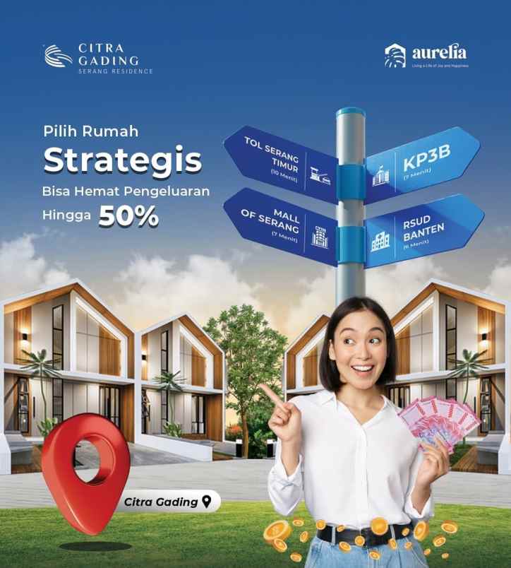 rumah komersil citra gading serang