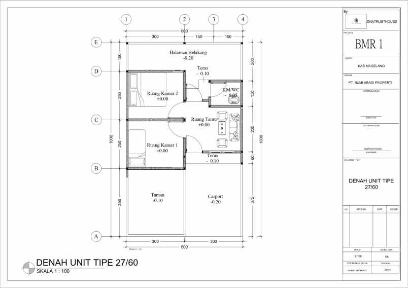 rumah murah 7 menit ke alun alun kota magelang
