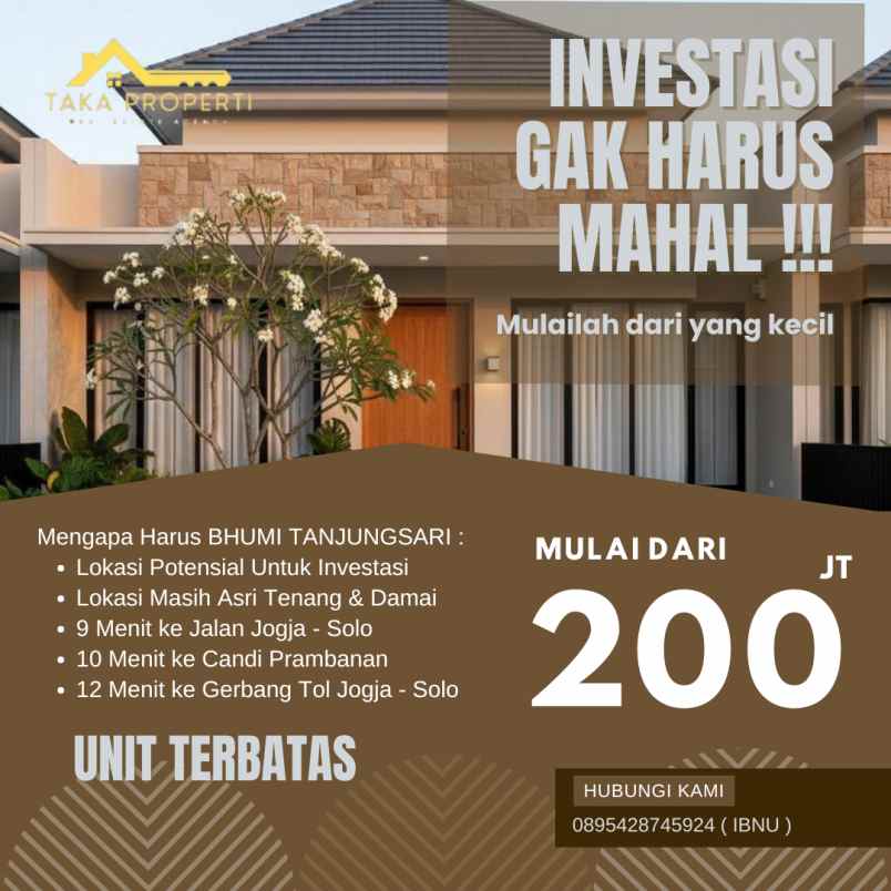 rumah murah di utara prambanan