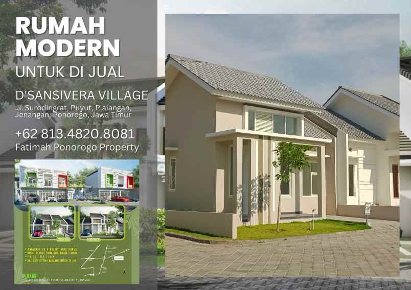rumah satu lantai syariah minimalis ponorogo