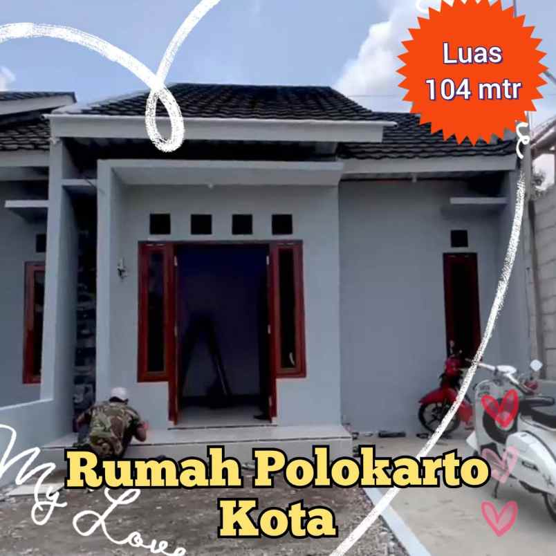 rumah siap huni dekat kantor kecamatan polokarto