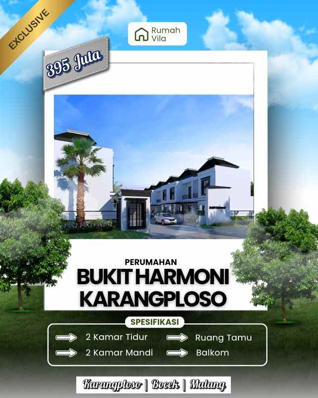 rumah villa di karangploso malang terbaru 2025