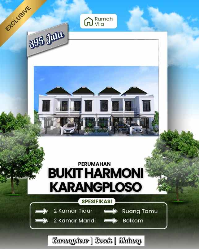 rumah villa di karangploso malang terbaru 2025