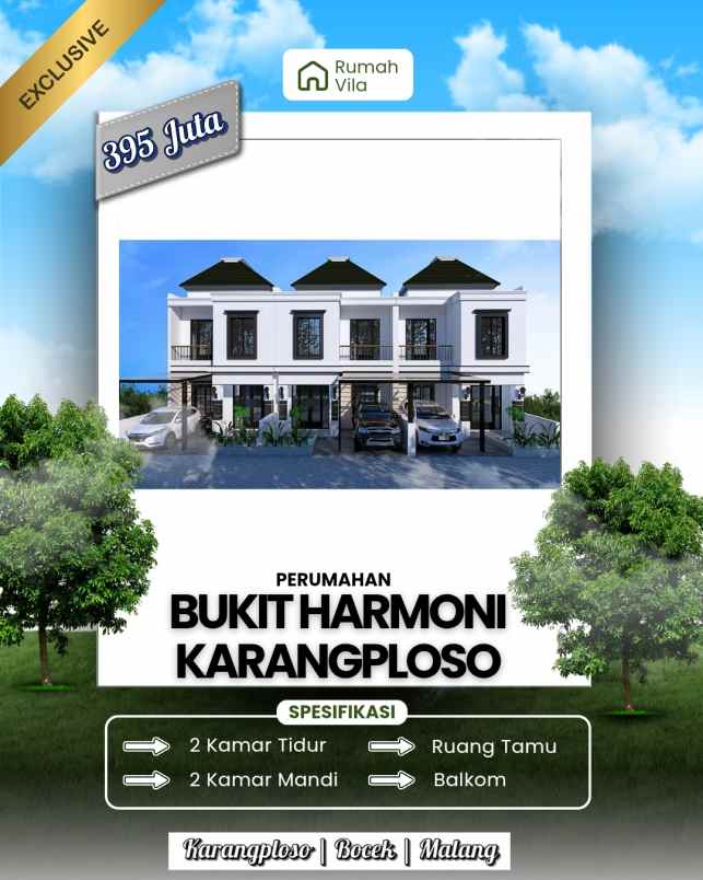 rumah villa di karangploso malang terbaru 2025