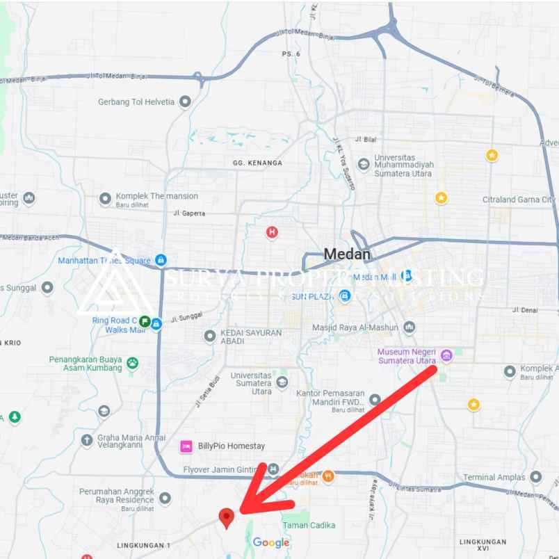 tanah jalan bendungan medan tuntungan