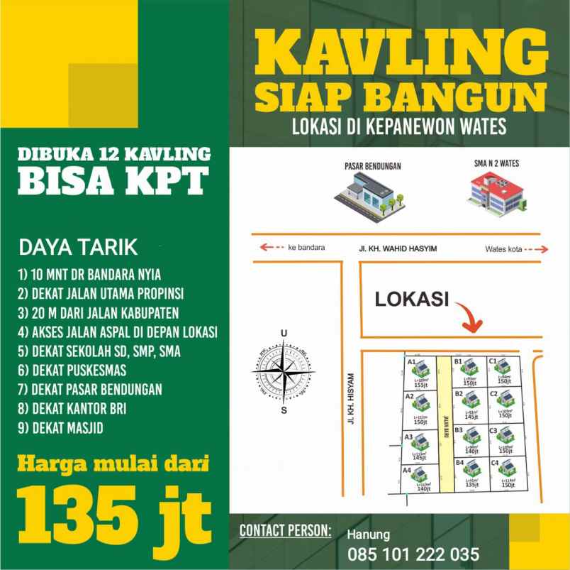 tanah jalan kh hisyam bendungan