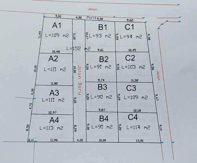 tanah jalan kh hisyam bendungan