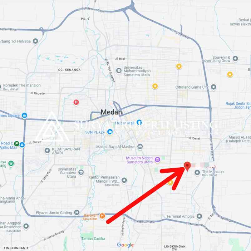 tanah jalan pelajar medan denai