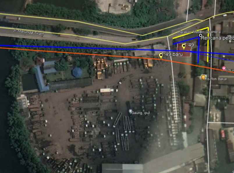 tanah jl marunda makmur