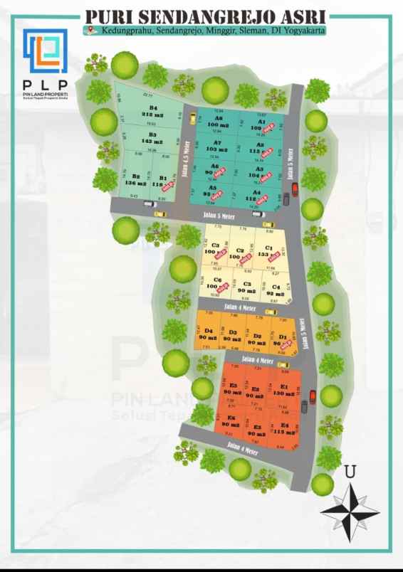 tanah kavling 100 jutaan area sleman barat