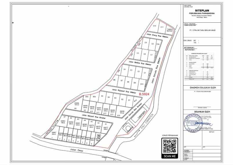 tanah kavling cluster dekat smp pariskian serang