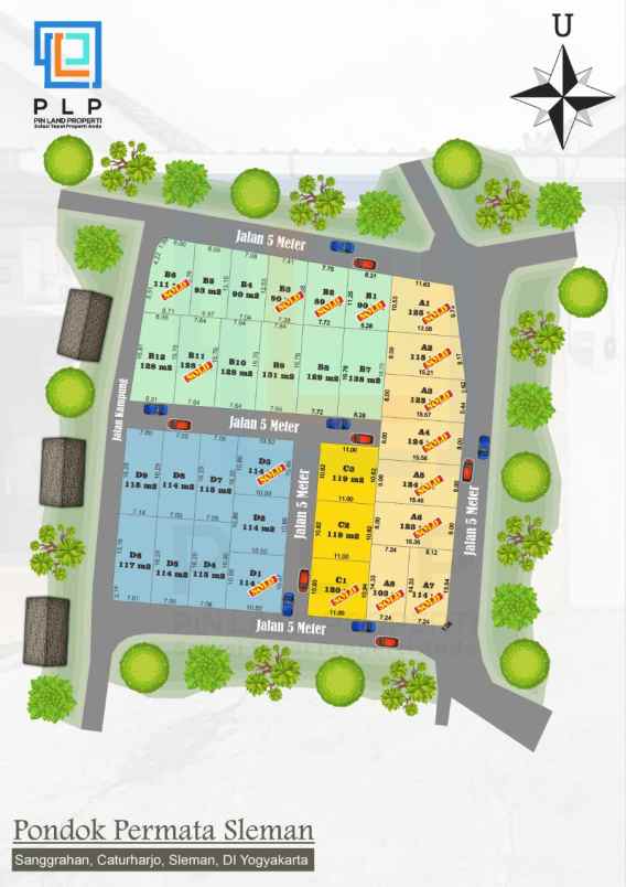 tanah kavling premium 190 jutaan area jalan magelang