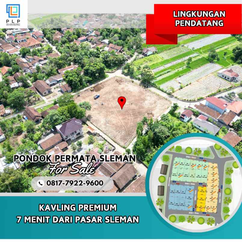 tanah kavling premium 190 jutaan area jalan magelang